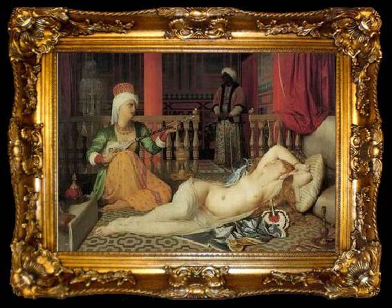 framed  unknow artist Arab or Arabic people and life. Orientalism oil paintings 58, ta009-2